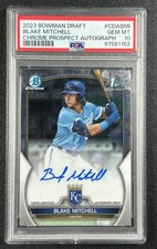 BLAKE MITCHELL PSA 10 2023 BOWMAN CHROME DRAFT #CDA-BMI 1ST PROSPECT AUTO 1162