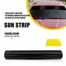 60"*12"Sun Visor Strip Banner Windshield Vinyl Long Lasting Premium Blank Decal