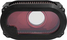 Kens Factory Next Level Air Filter with Glass - Black/Red Motorcycle Street Bike