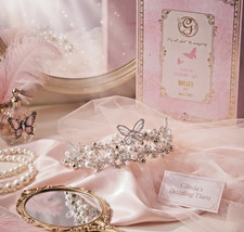 ALDO x Wicked Glinda's Dazzling Tiara Crown Butterfly Pearl Hair Accessory