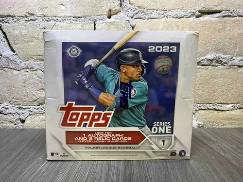 Topps 2023 Series 1 Baseball Hobby Jumbo Box - 1 Auto 2 Relic per Box