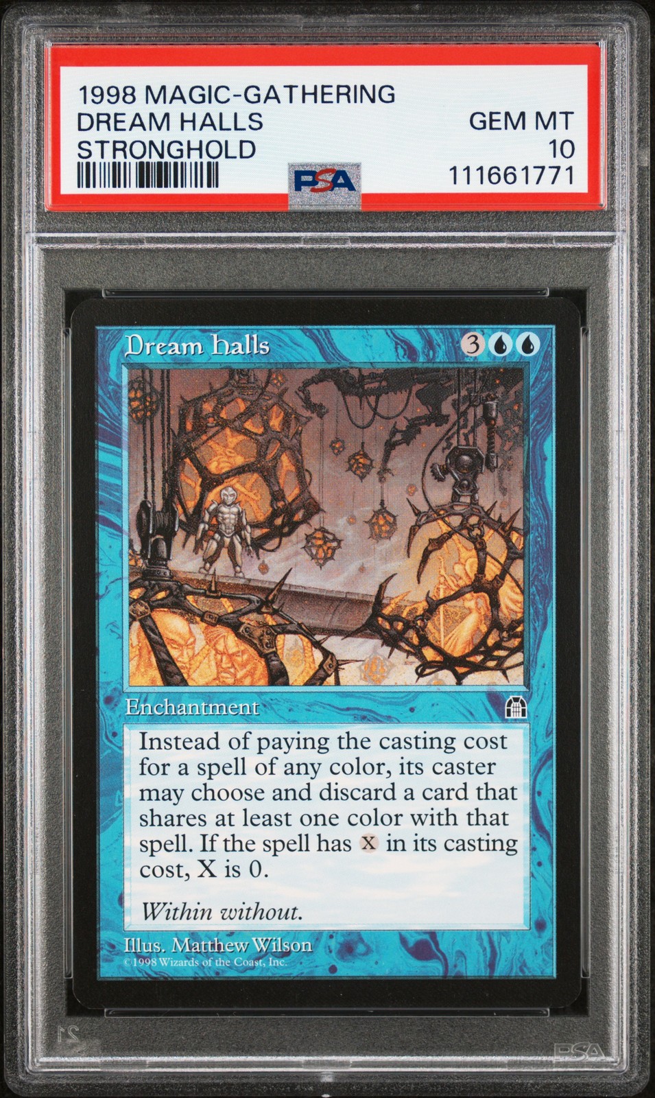 1998 MTG STRONGHOLD DREAM HALLS PSA 10