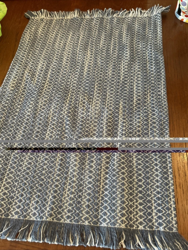 Stoff Blau Baumwolle Platzierungen 8er Set