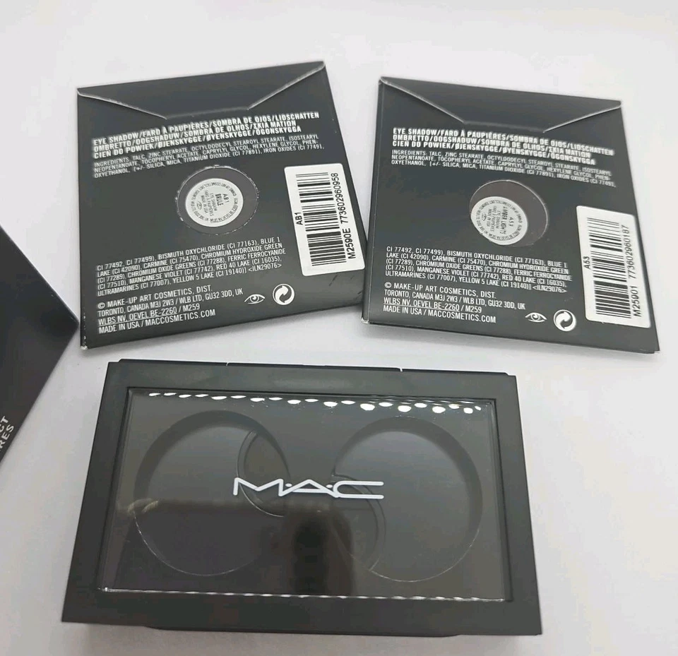 MAC M·A·C Eye Shadow Compact & Refills BRULEE & AMBER LIGHTS New Boxed AUTHENTIC - Image 2 of 3
