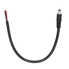 DC Power Pigtails Cable, 5.5mm x 2.5mm Male Barrel Plug Connector 30cm