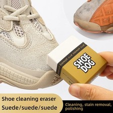 Premium Suede Eraser Shoedog Brush Set for Sneakers White Shoes Damage-Free