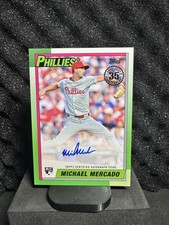 Topps 2025 1990 Autographs Michael Mercado Rookie #90A-MME Phillies