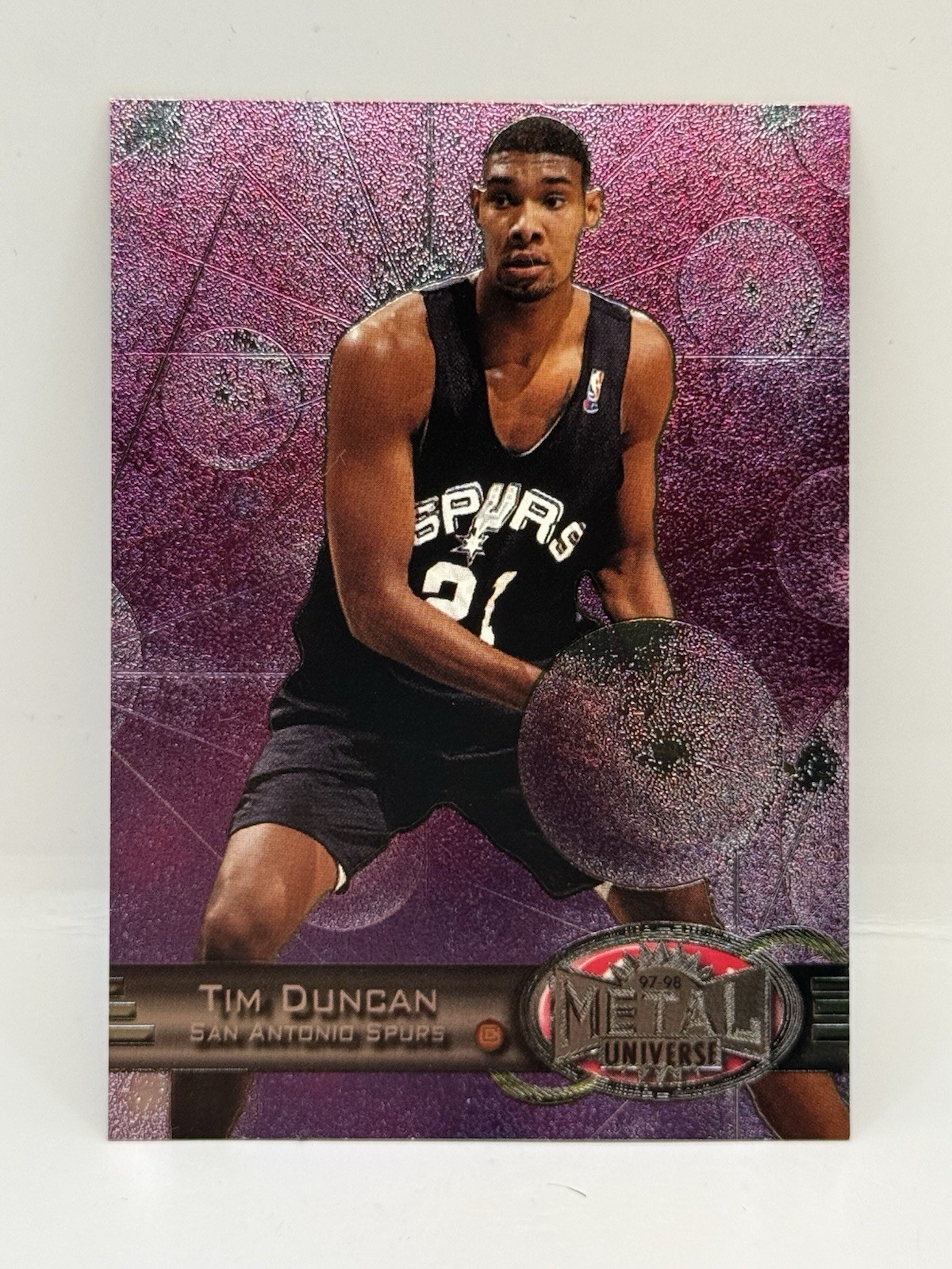 Tim Duncan 1997 Metal Universe #66 Base Price Guide - Sports Card