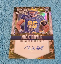 2015 Prizm Draft Picks Nick Boyle Delaware Camo Rookie Autograph 19/199 #228