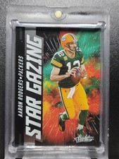 Tarjeta de inversión Panini Jugador Más Valioso AARON RODGERS RARO COLOR SHOT PACKERS SP