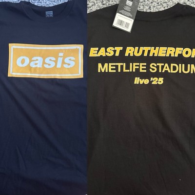 OASIS LIVE 25 SHIRT XL 2025 METLIFE STADIUM EAST RUTHERFORD NYC