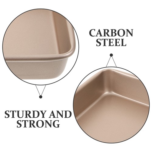Carbon Steel Cake Pan Non-stick Baking Plate Cookie Rectangle Baking Tray - Bild 4 von 12
