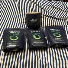 3 Bag Athletic Greens PowderPouch 12.7 oz 360g 30 Day Supply Per Bag Expired2023