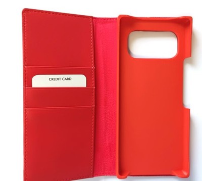 Volla Leder Schutzhülle/Bookcase für Volla Phone Quintus rot
