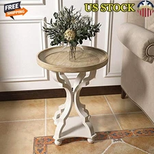 Rustic Farmhouse Accent Table Handcrafted End Table Nightstand Small Spaces New