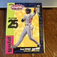 Fred McGriff 1995 Collector's Choice You Crash the Game Gold (August 25) HOF