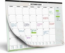 Wall Calendar 2026 by Smart Panda – Monthly Desk Calendar from August 2025 un