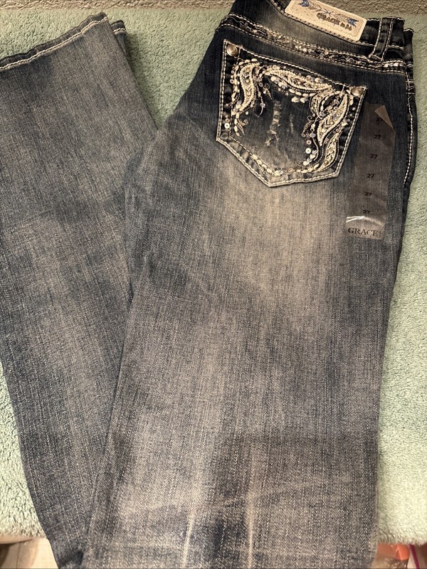 grace in la jeans size 27 bootcut New With Tags