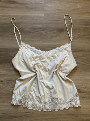 Débardeur Vintage American Eagle - Taille S - Blanc - Style Coquette épaule Dénudée - Occasion Très Bon état