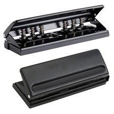 Foratrice per Carta 6 Fori Regolabile per A5 A7 A7 Perforatore Carta in Metallo 