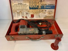 Milwaukee 5343 Heavy-Duty 1-1/4" Rotary Hammer Drill US1 8A with Case Vintage