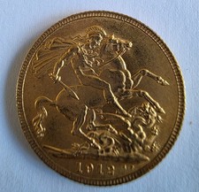 1912 King George V - Full Gold Sovereign - Great Britain