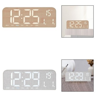 Digitaler Wecker LED Digitaluhr Nachttischuhr Tischuhr mit Doppeltem Alarm