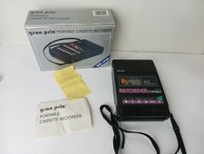 Vintage Gran Prix Model C620 Portable Cassette Recorder Black Working