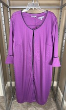 Jessica London 2 Piece Long Sleeveless Dress & Bell Sleeve Cape Plus Size 26W
