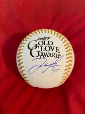 JOSE TREVINO AUTOGRAPHED SIGNED GOLD GLOVE BASEBALL CINCINNATI REDS COA