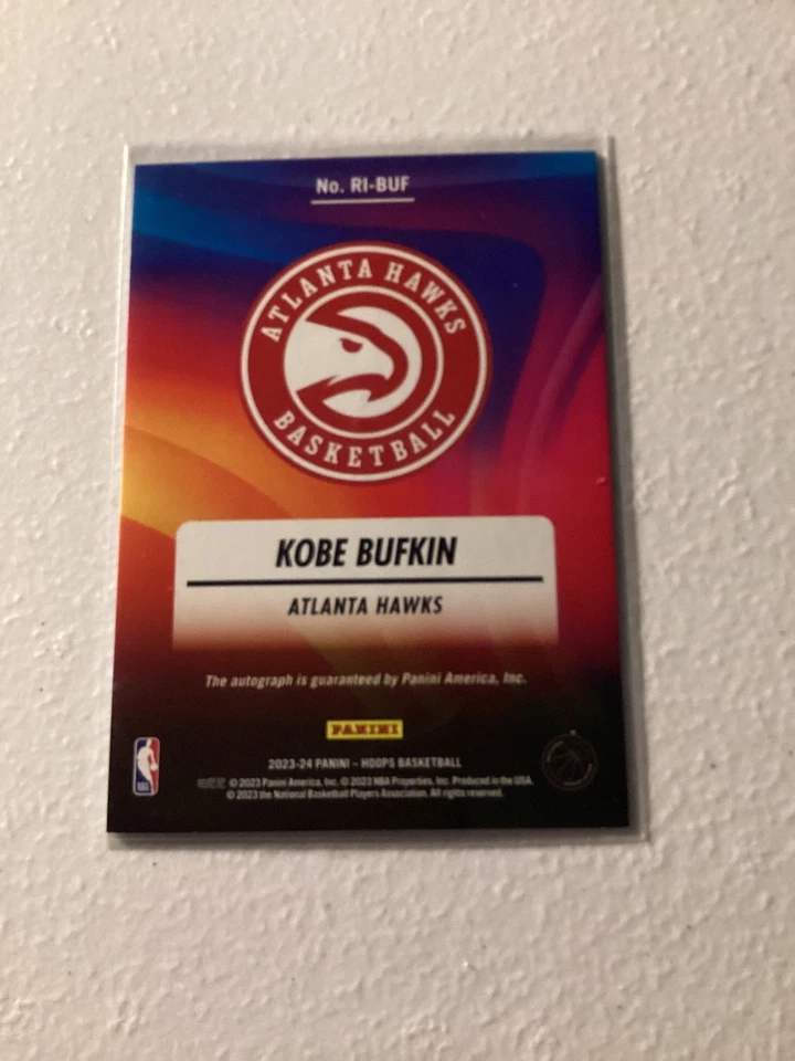 2023-24 Panini NBA Hoops - Rookie Ink Kobe Bufkin #RI-BUF (AU, RC) - Image 2 of 2