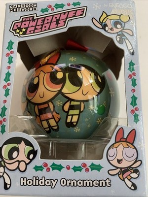 Powerpuff Girls Bubbles Holiday Ornament Cartoon Network Trevco 2002 Em4