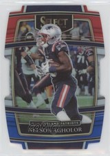 2021 Panini Select Concourse Red & Blue Prizm Die-Cut Nelson Agholor #24 7ba