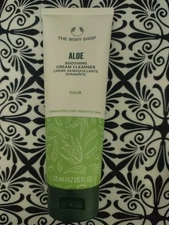 The Body Shop Aloe Soothing Cream Cleanser For Sensitive Skin Vegan 4.2oz