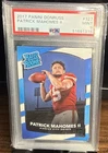 2017 PANINI DONRUSS PATRICK MAHOMES II RATED ROOKIE KC CHIEFS PSA MINT 9