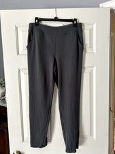 Belle by Kim Gravel Regular Ponte Hollywood Waist Pants Sz 12 Gray