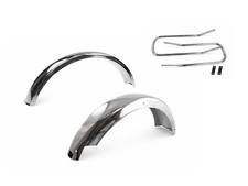 Chrom Schutzblech Set + Bügel für Kreidler Florett K54 RS RM