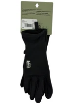 REI Co-op Liner Gloves 2.0 Unisex Medium Black – Touchscreen Compatible