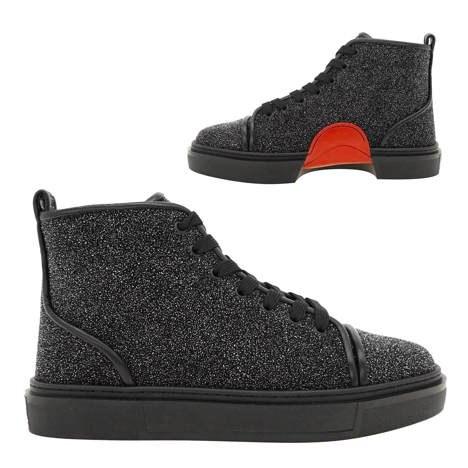 Christian Louboutin — Christian Louboutin Adolon High Top Sneakers Black Size 12 US New