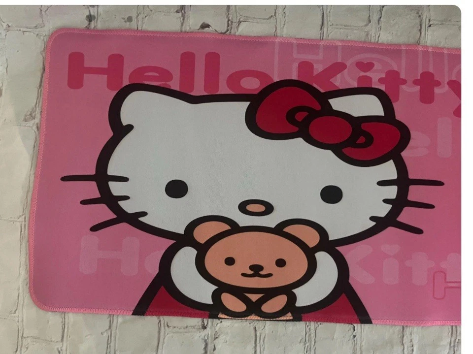 Hello Kitty Large Extended Gaming Non-Slip Mouse Mat Pad Mousepad Computer PC - Image 2 of 4