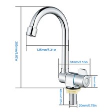 Folding Kitchen Faucets Chrome Plated Brass 360 Degrees Rotation Folding For