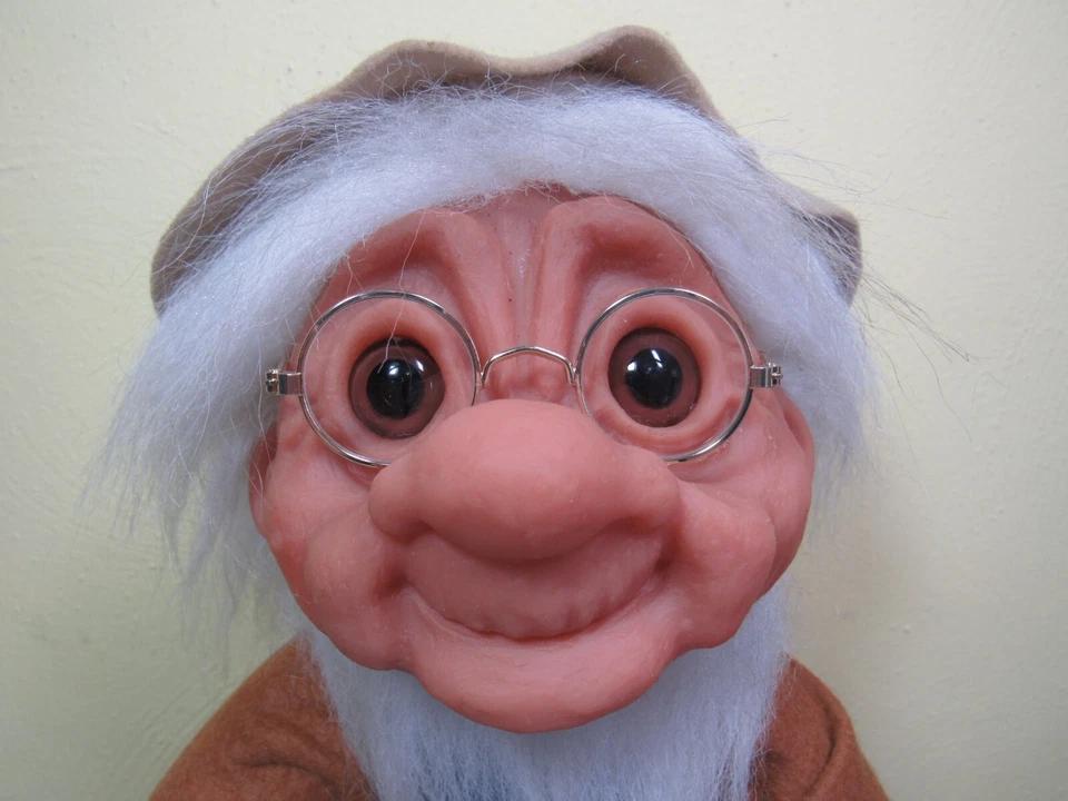 1977 GRANDPA W/ HANG TAG - 14" Dam Troll Doll - USED - EXCELLENT - Image 2 of 4