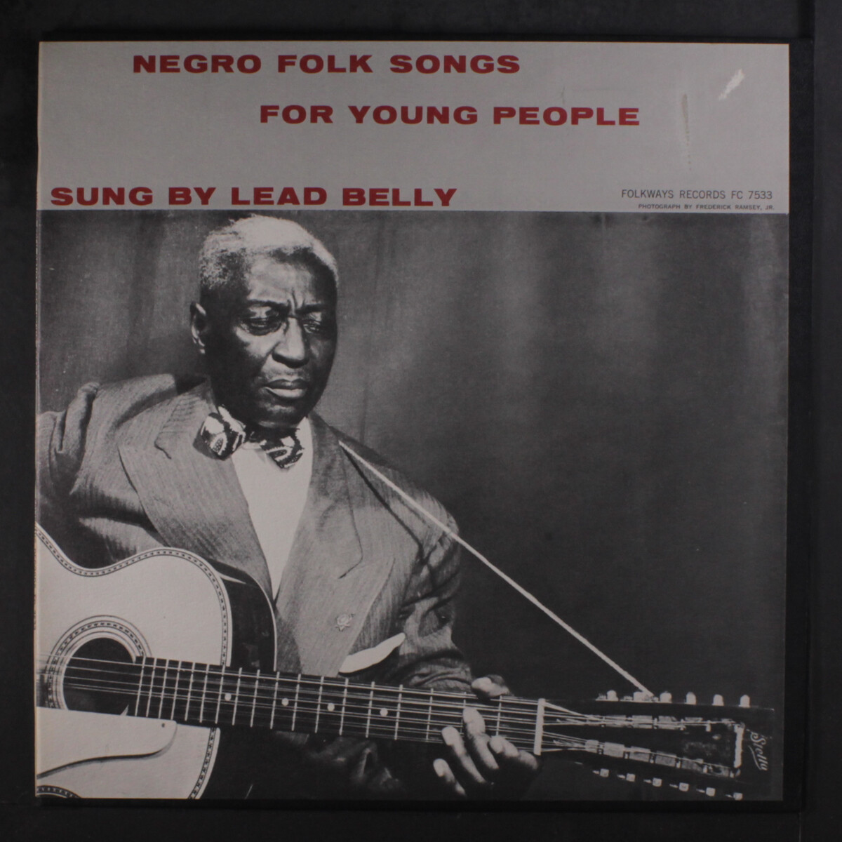 LEADBELLY negro folk songs for young people FOLKWAYS 12" LP 33 RPM eBay
