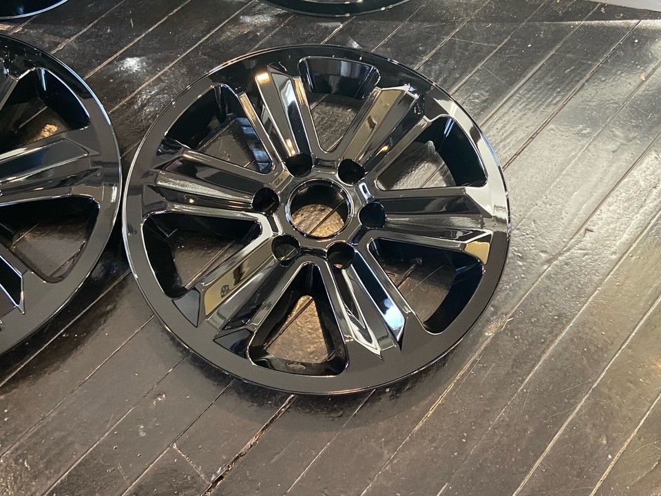 1 Set Ford F 150 Black Wheel Skins Hubcaps Wheelcovers 17 2015 2020 1-set-ford-f-150-black-wheel-skins-hubcaps-wheelcovers-17-2015-2020