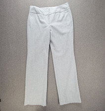 Ann Taylor Pants Womens 8 Grey Speckled Wool Blend Lined Signature Trouser