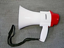 Pyle Groove Portable Megaphone with Siren & Music- Plus Strap