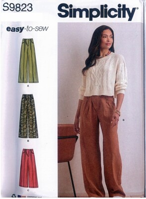 Simplcity 9823 Pants Sewing Pattern Misses Size H5 6-14 U5 16-24 | eBay