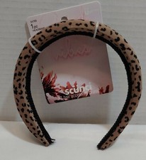 Scunci Women's Hair Accessories Animal Print Headband good vibes 