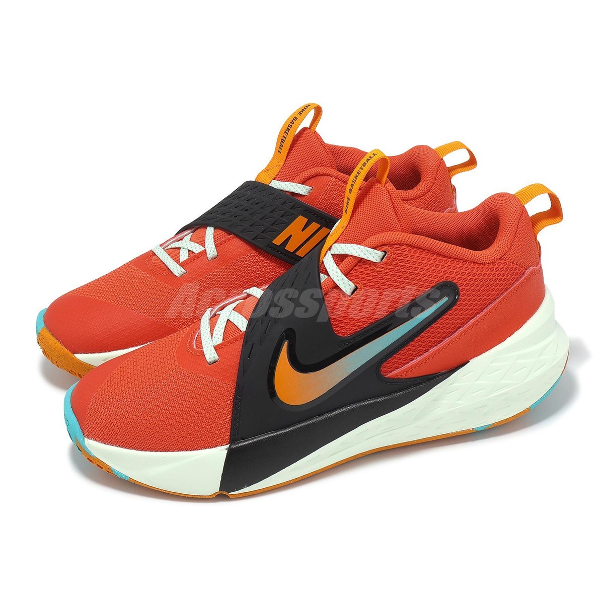 Nike Team Hustle D 12 GS Picante Red Kids Youth Basketball Shoes