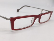 L.a.Eyeworks Eyeglasses Frames Reading woman Red Titanium Rectangular